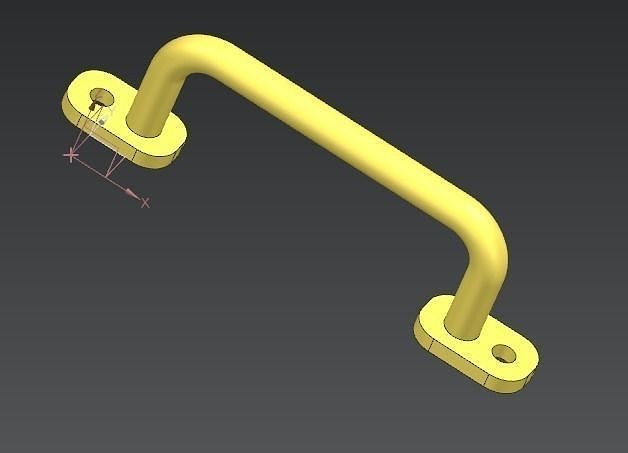 Children playground handle 3D print model