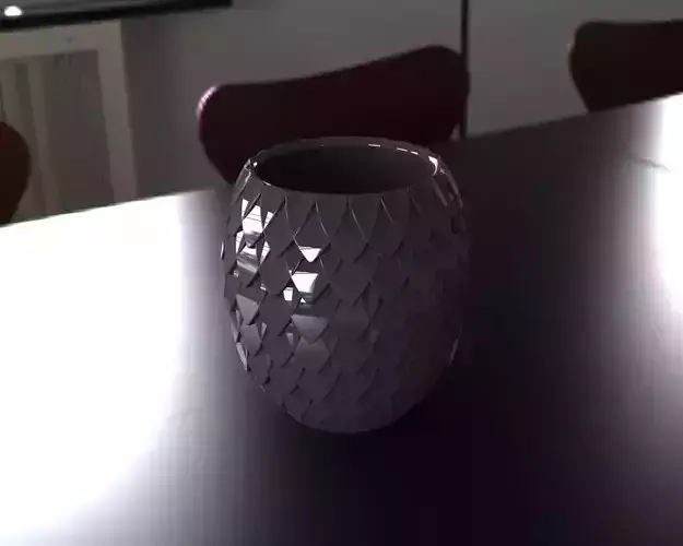 3D Printed Flower pot for flowers 3D print model 3D print model