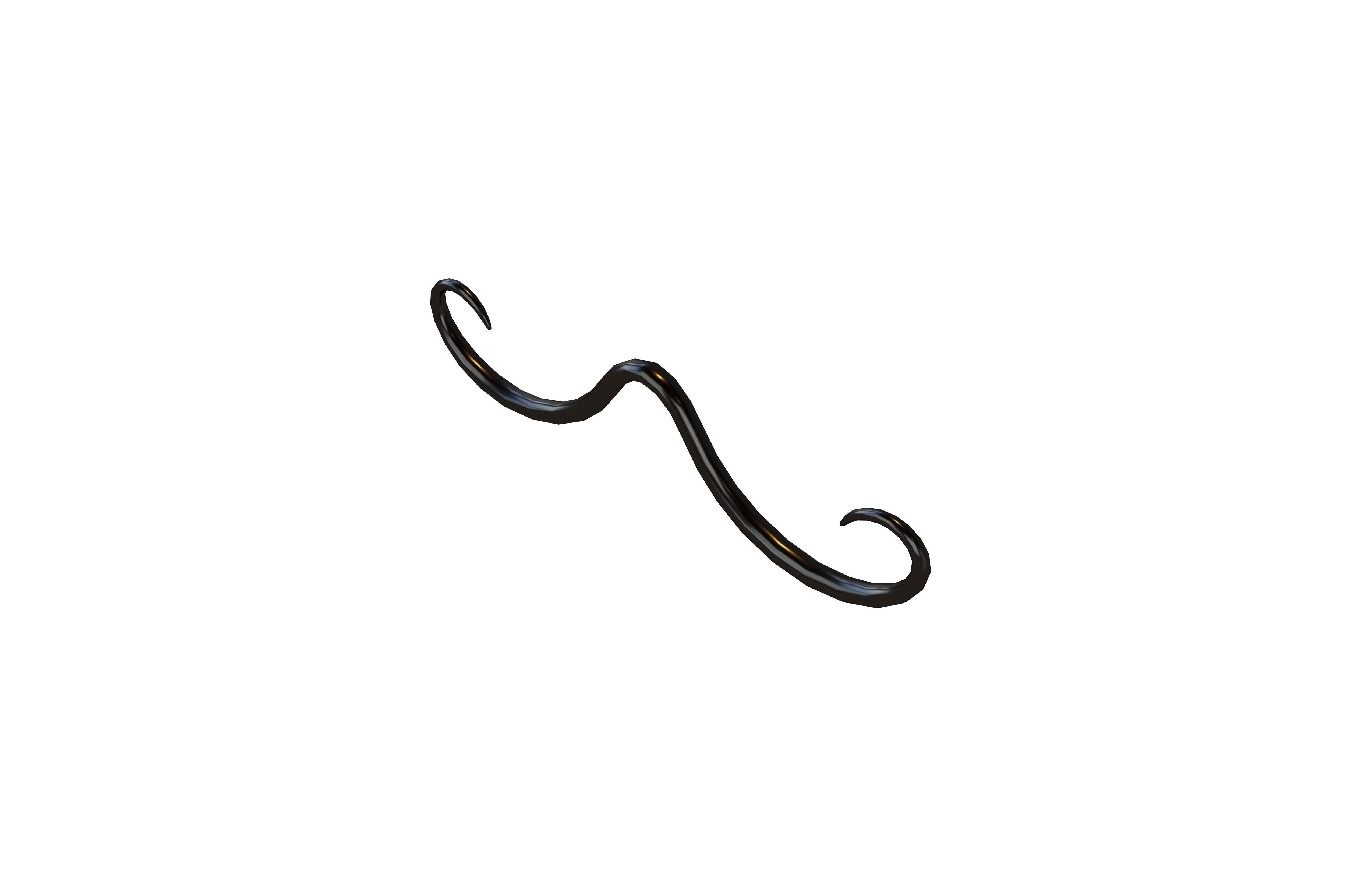 Mustache Fancy Nose Ring v1 002 Low-poly 3D model_2