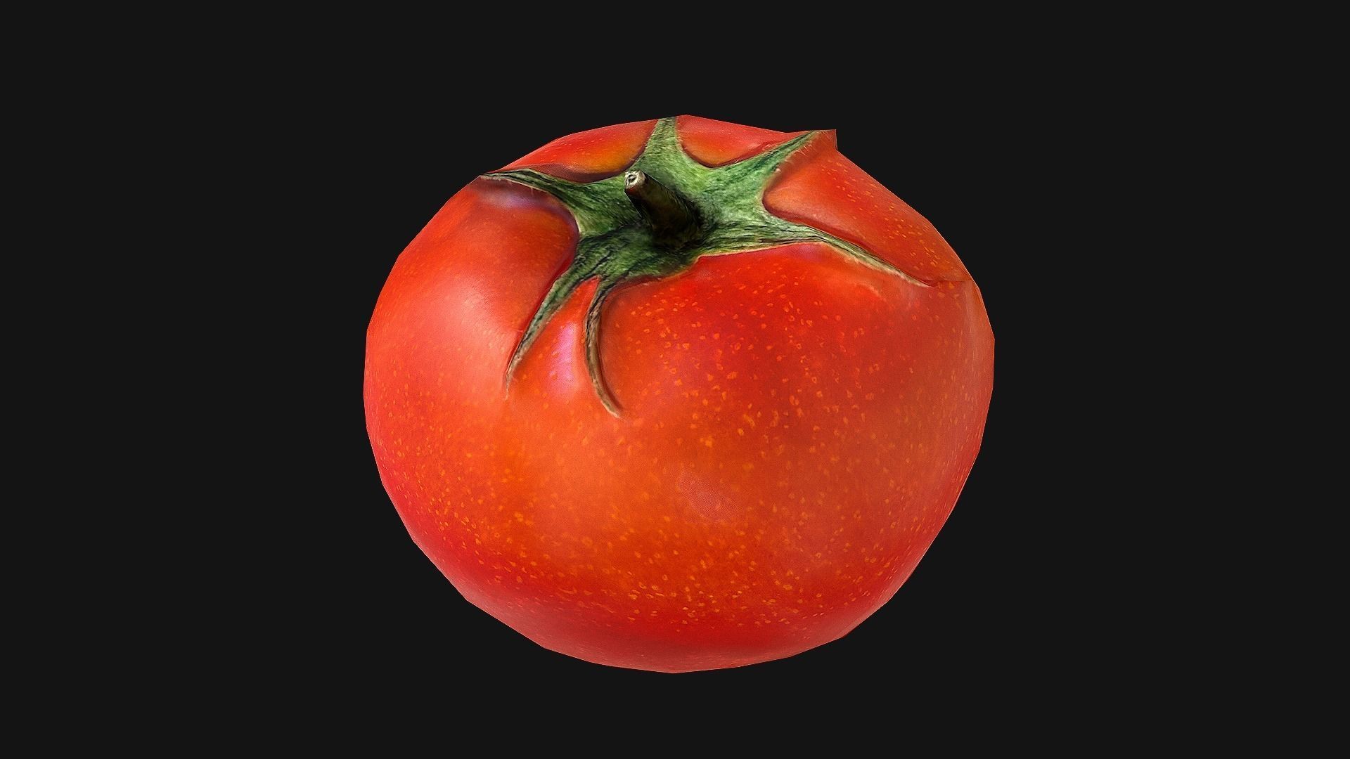 Tomatoes mango Low-poly 3D model_9