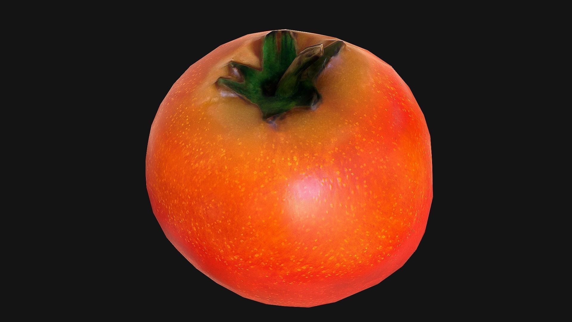 Tomatoes mango Low-poly 3D model_15