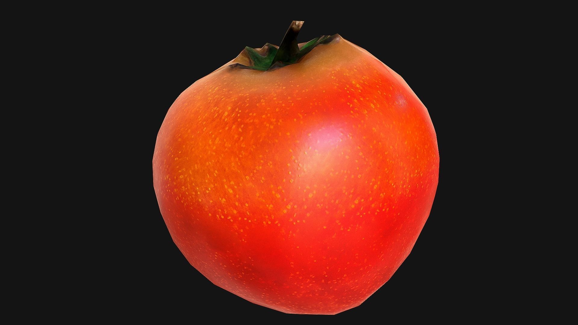 Tomatoes mango Low-poly 3D model_16