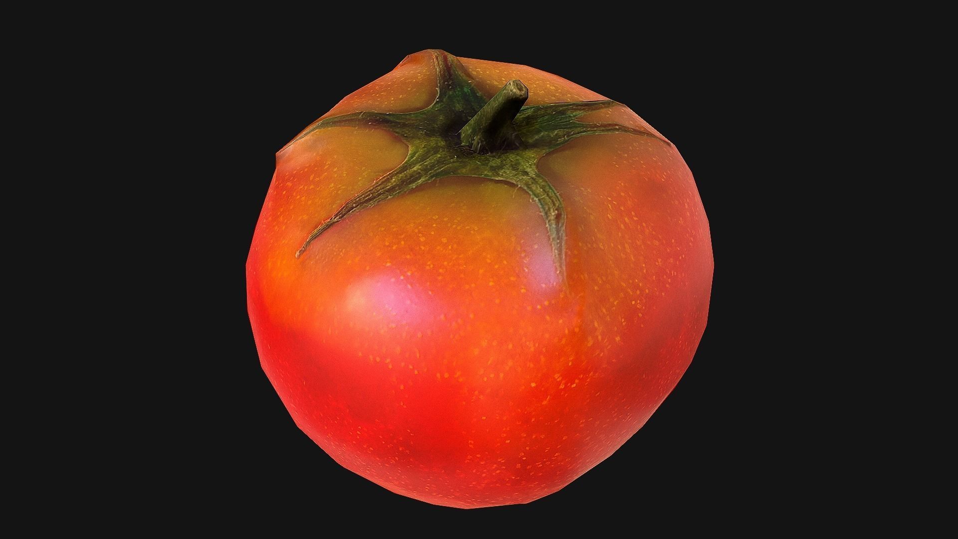 Tomatoes mango Low-poly 3D model_20