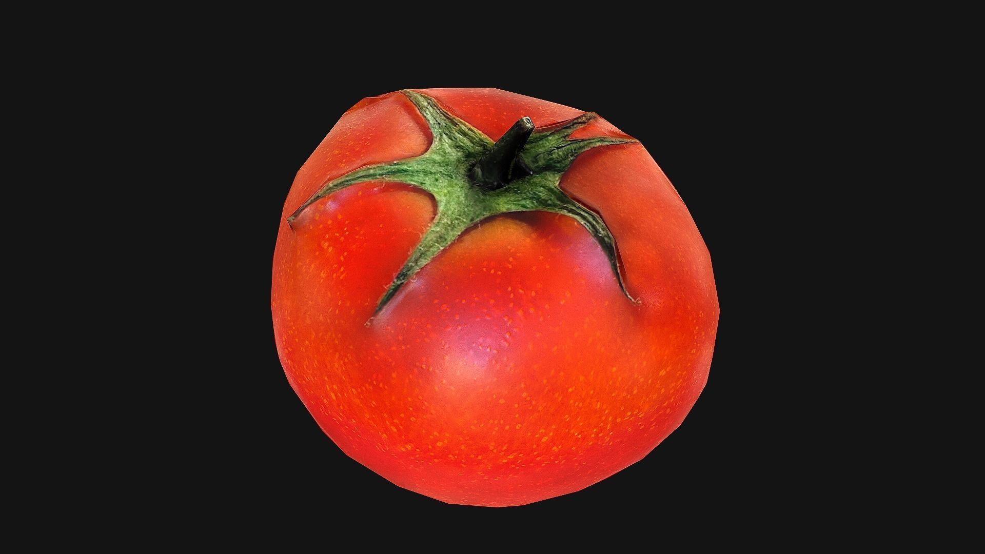 Tomatoes mango Low-poly 3D model_12