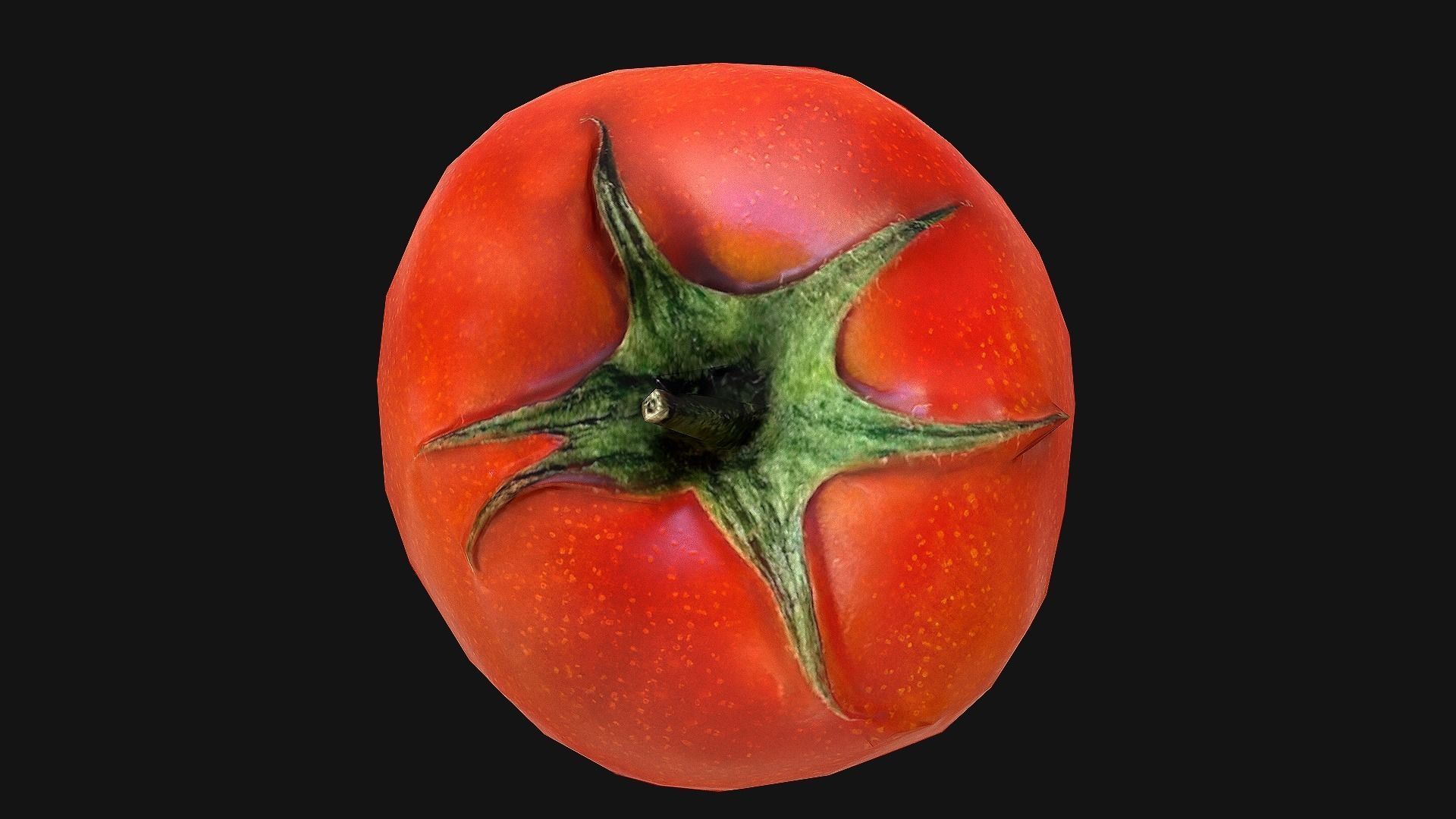 Tomatoes mango Low-poly 3D model_13