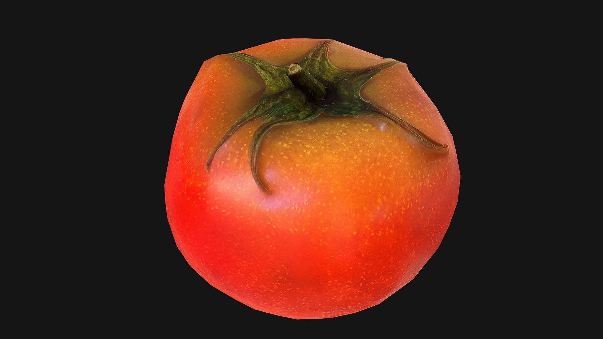 Tomatoes mango Low-poly 3D model_19
