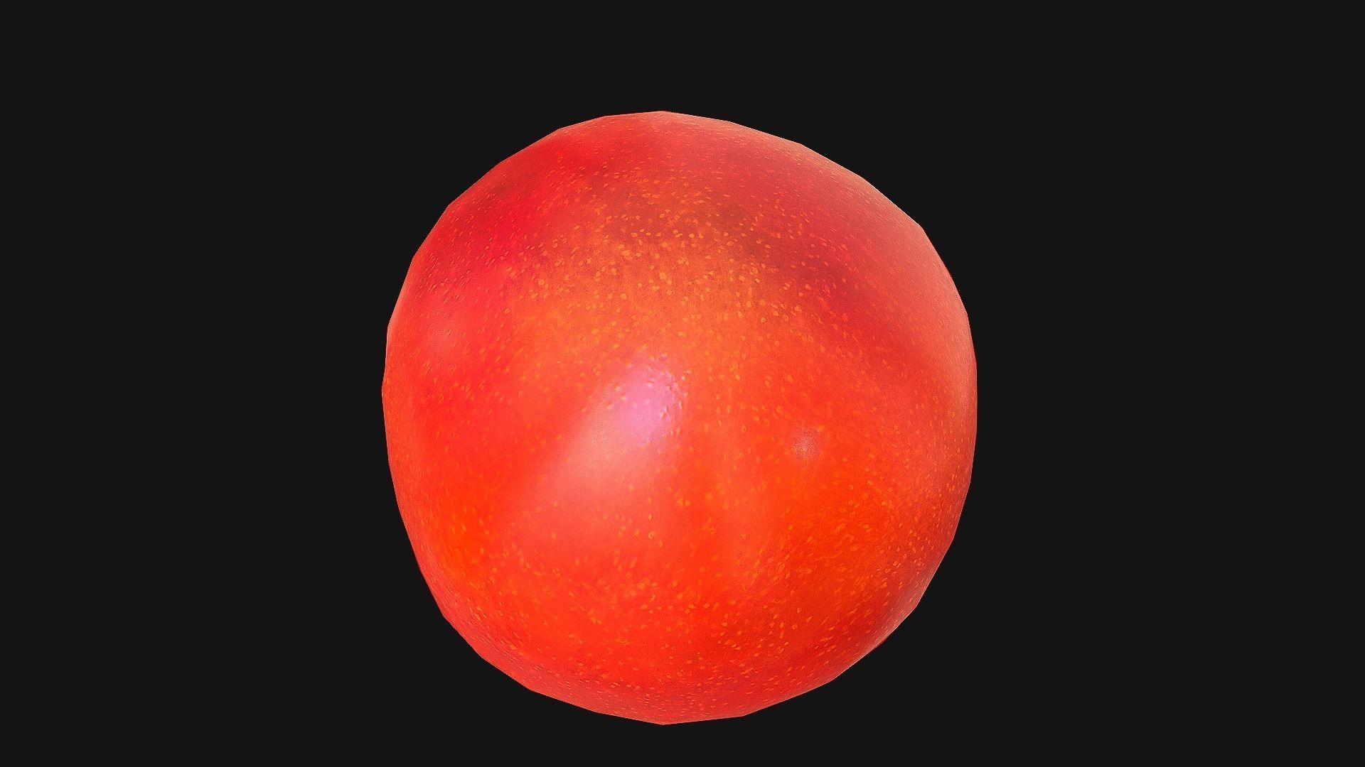 Tomatoes mango Low-poly 3D model_21