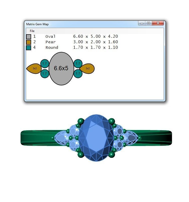 Ring232 oval diamond engagement ring gold 3D print model_6