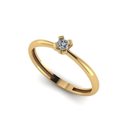 wedding engagement women ring 3dm 3D print model