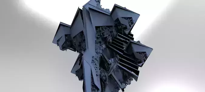 Sci-Fi Egyptian Floating Monolith temple 6