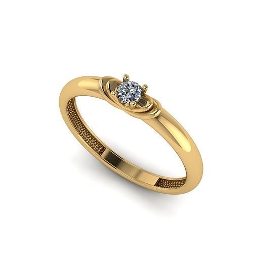 wedding engagement women ring 3dm 3D print model