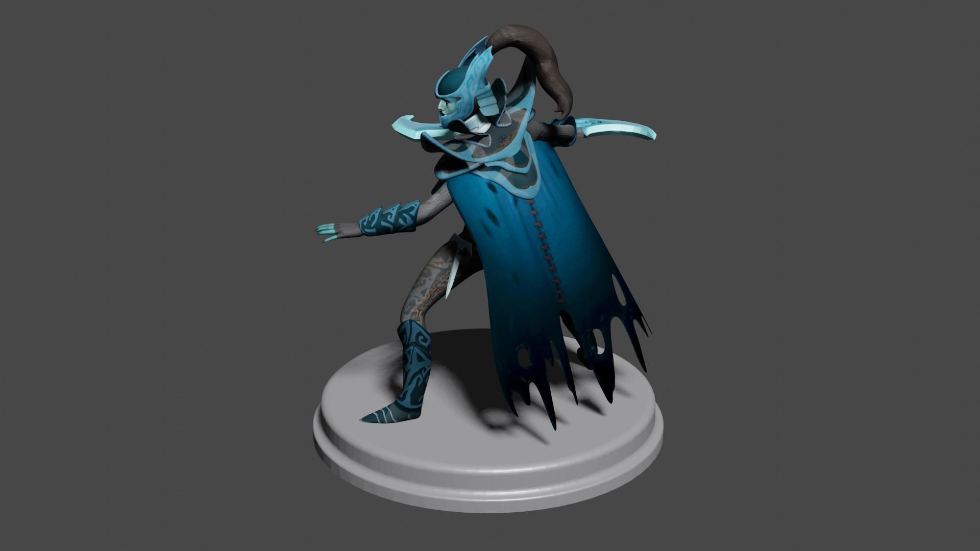 Printable character of game dota 2 Phantom Assassin Low-poly 3D model_4