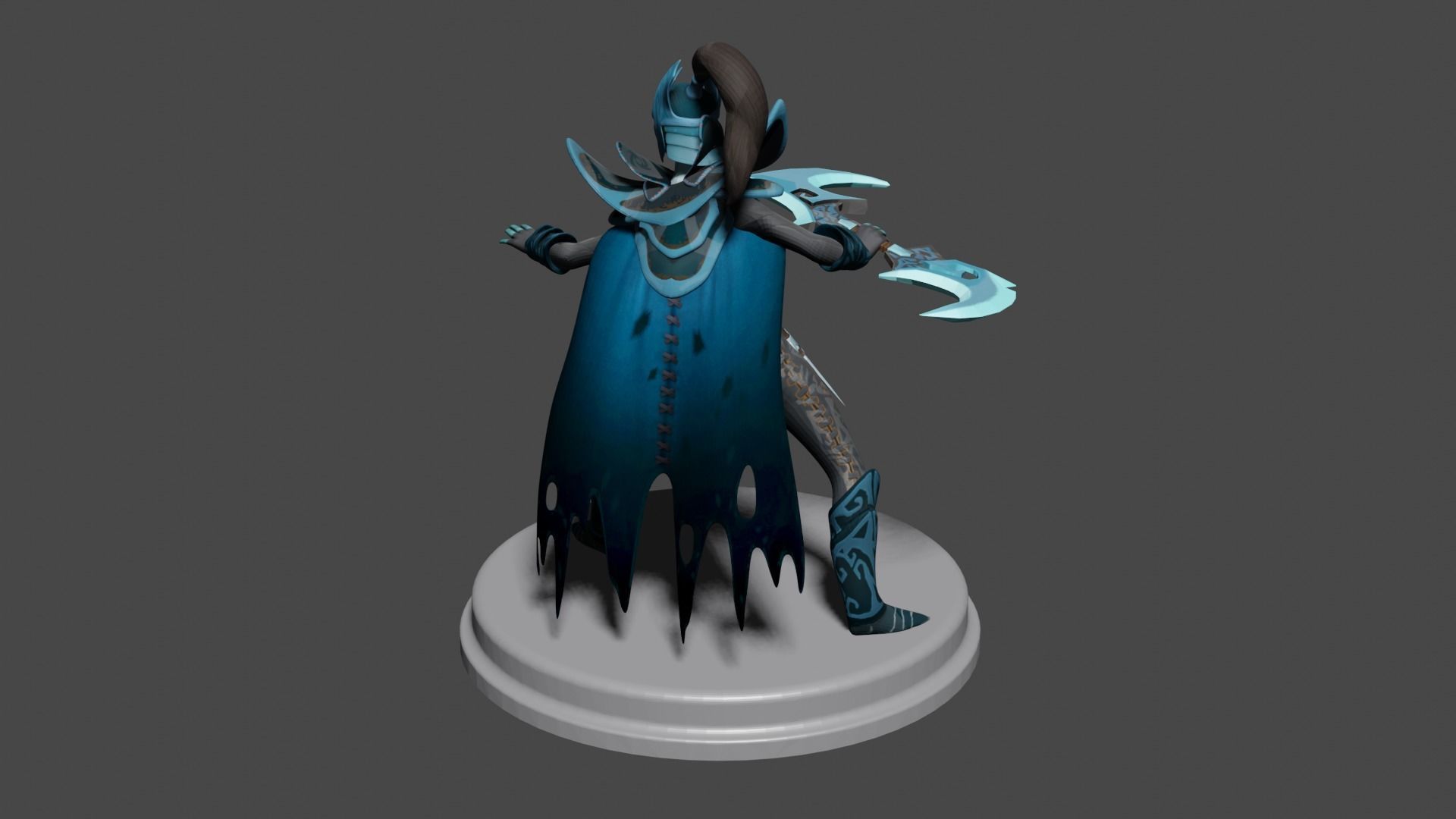 Printable character of game dota 2 Phantom Assassin Low-poly 3D model_3