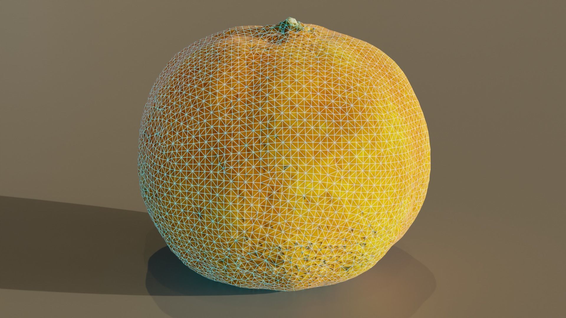 Tangerine 1 Photorealistic  Low-poly 3D model_2
