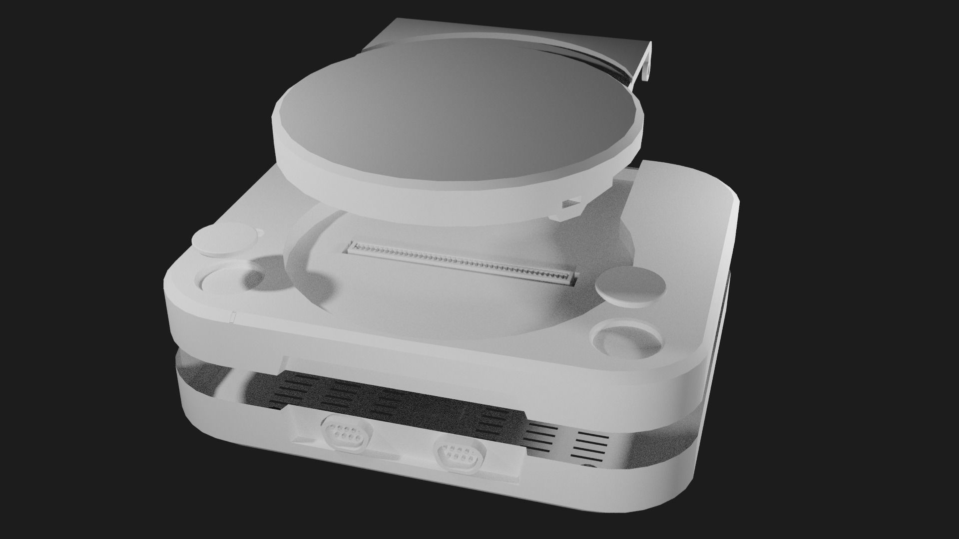 Cartridge Game V1 Low-poly 3D model_2