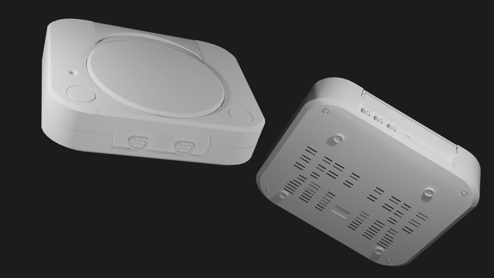 Cartridge Game V1 Low-poly 3D model_3