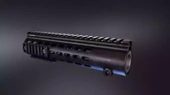 DD Hk416 Compact Handguard Low-poly 3D model