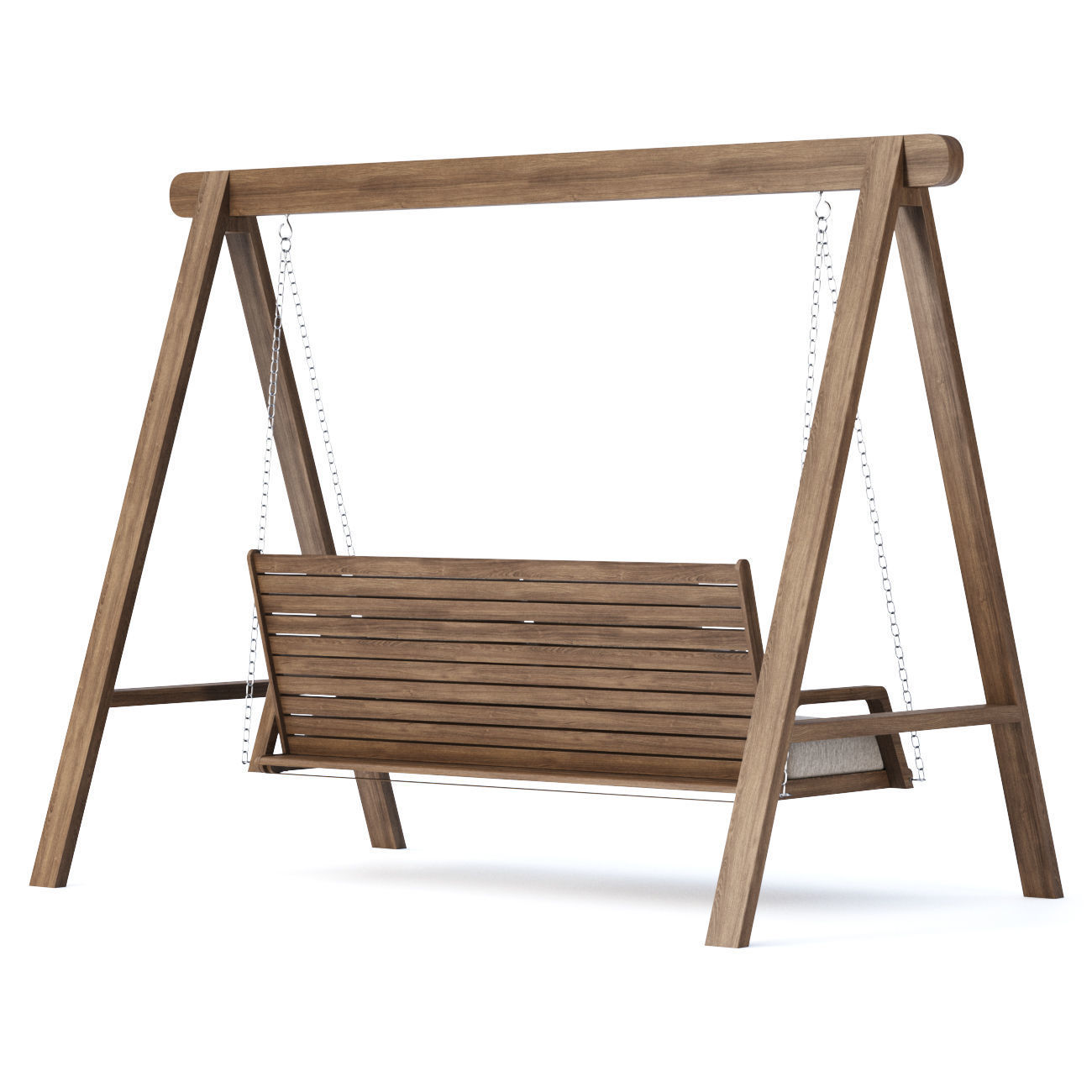 Mary wooden double garden swing MR45 by Bpoint Design  3D model_4