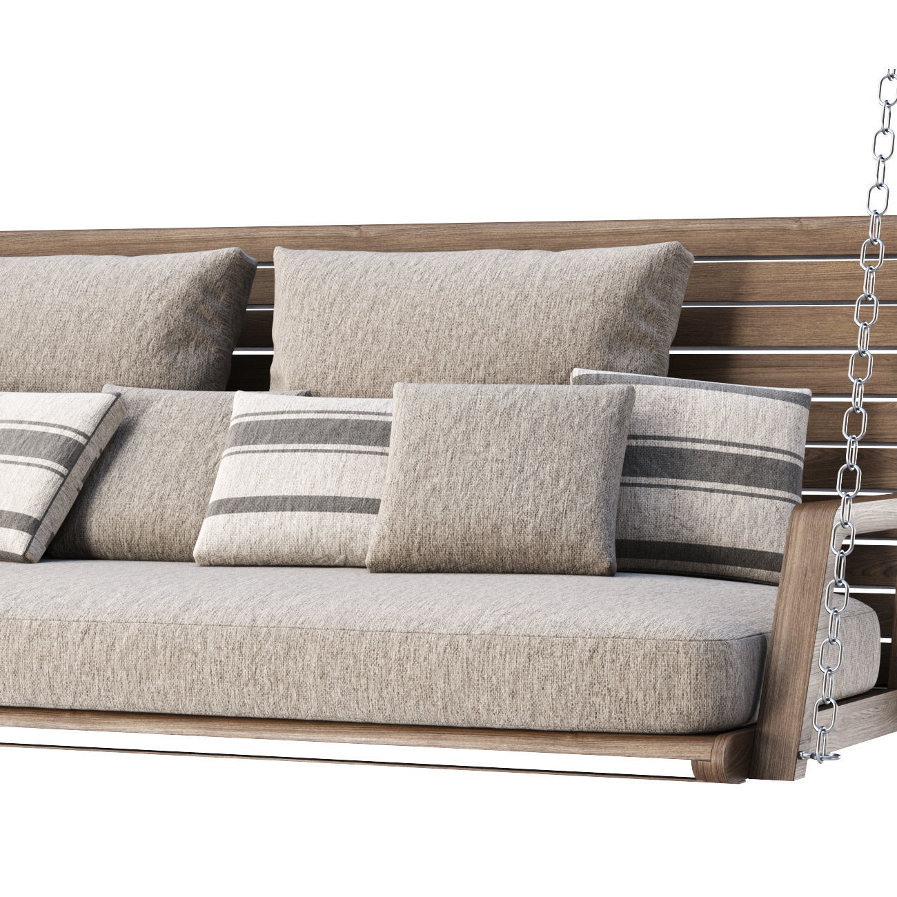 Mary wooden double garden swing MR45 by Bpoint Design  3D model_2