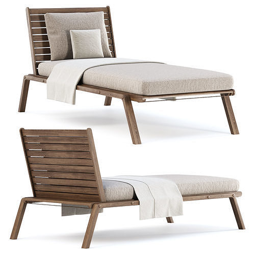 Mary wooden daybed MR70 by Bpoint Design  3D model