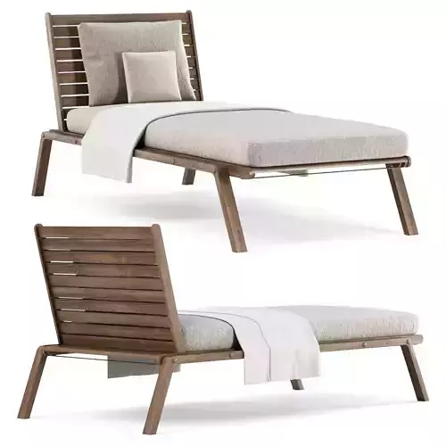 Mary wooden daybed MR70 by Bpoint Design  3D model