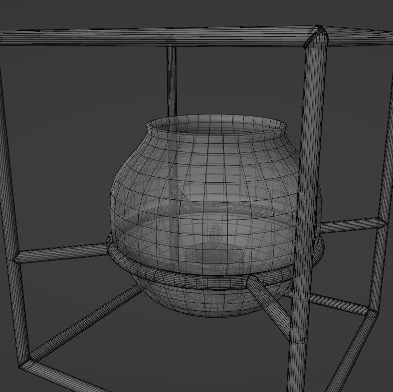 Candle holder 3D model_36