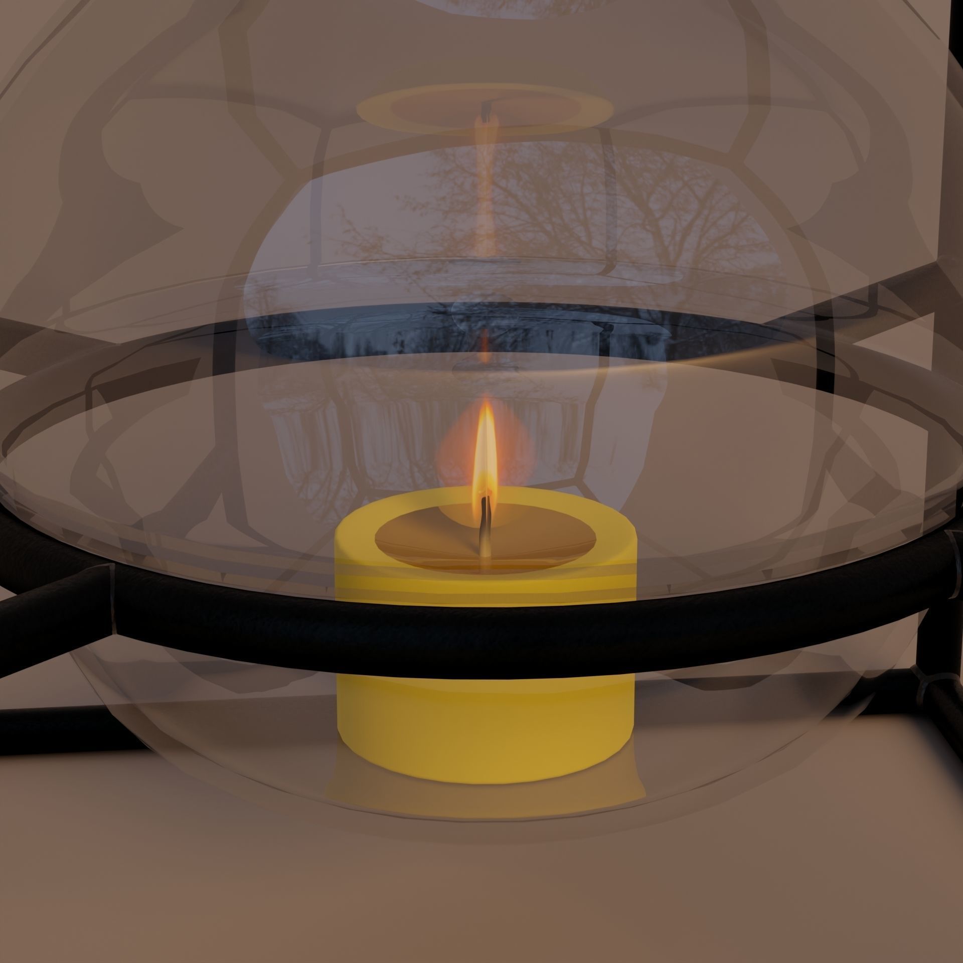 Candle holder 3D model_11