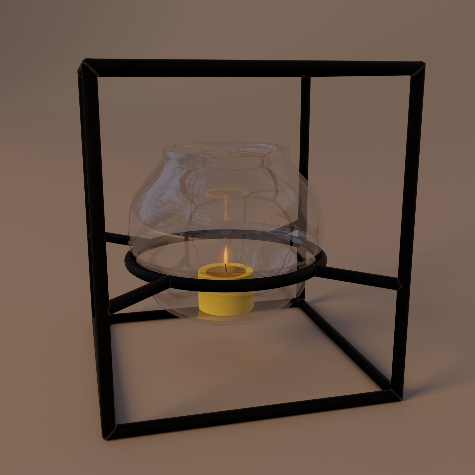 Candle holder 3D model_6
