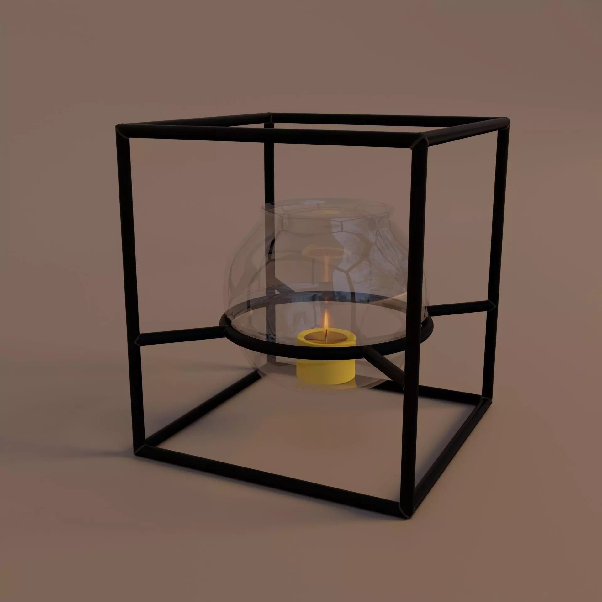 Candle holder 3D model_0