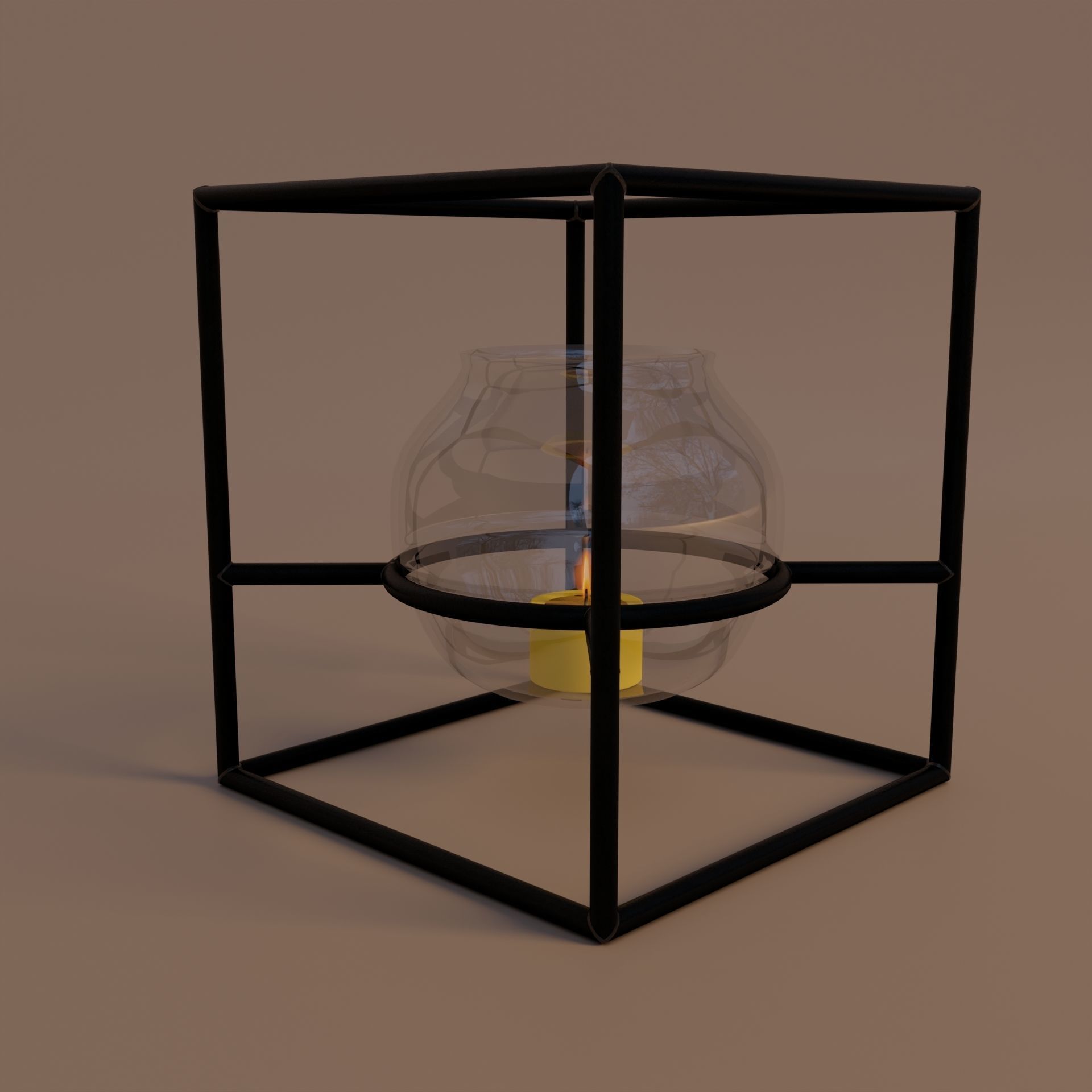 Candle holder 3D model_1