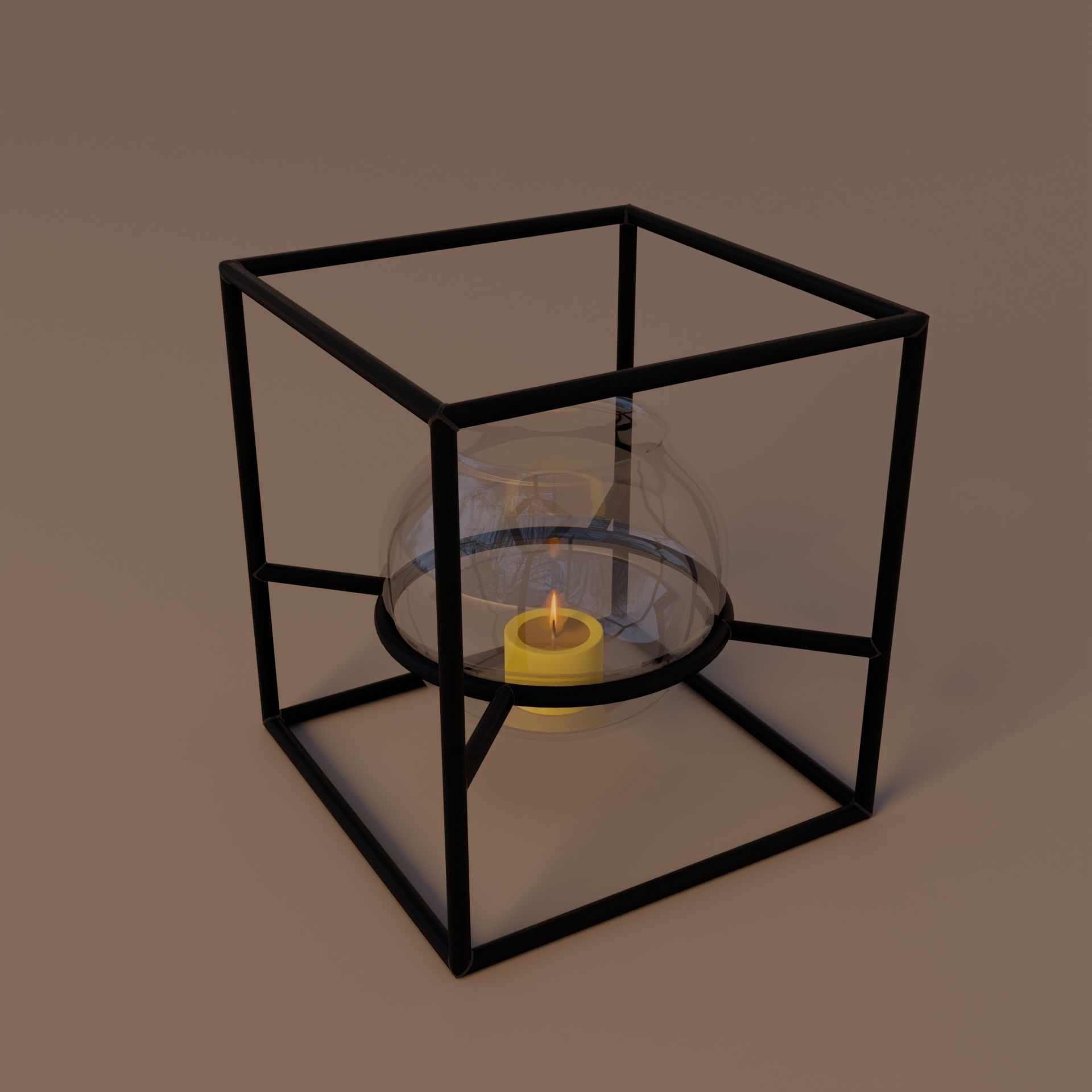 Candle holder 3D model_5