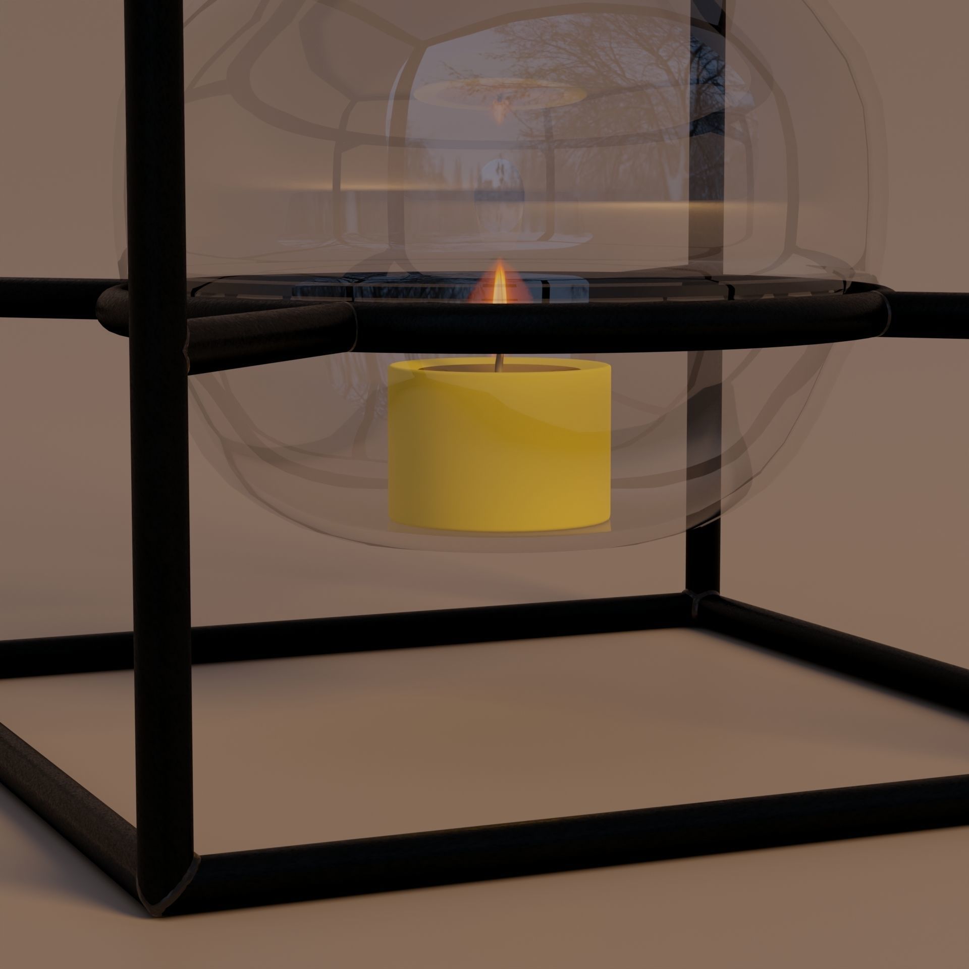 Candle holder 3D model_7