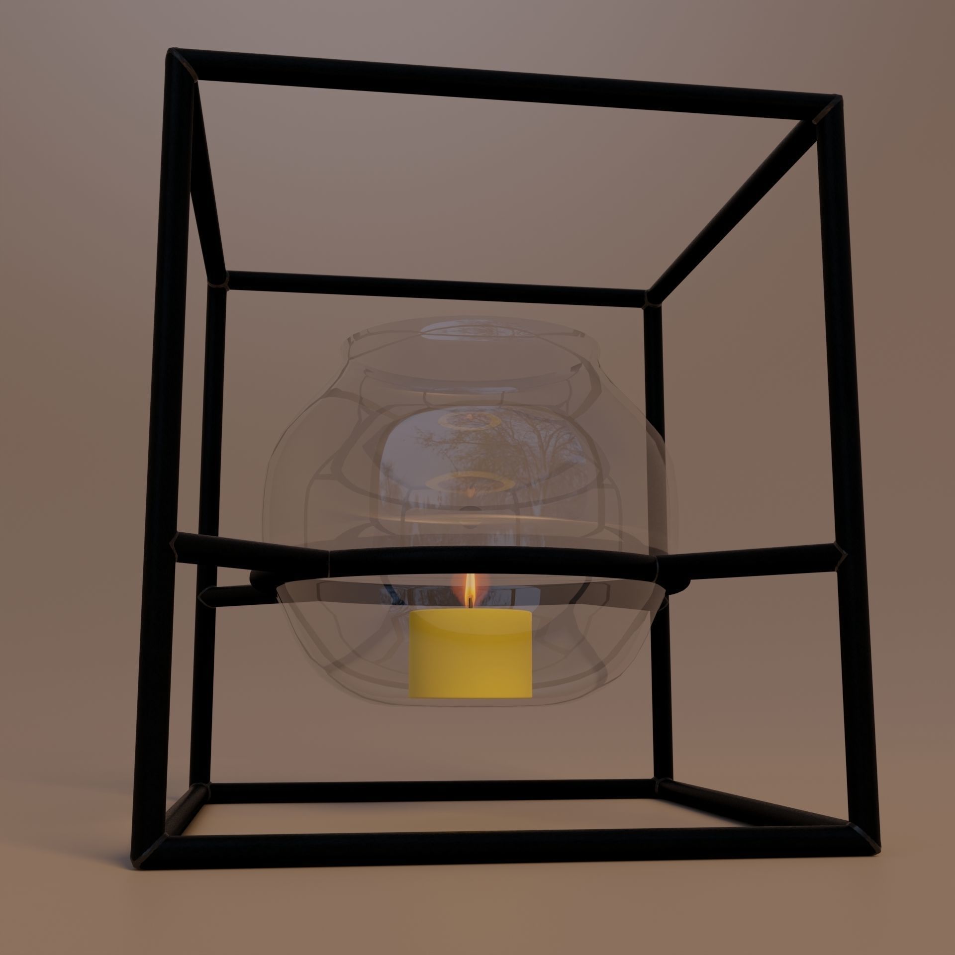 Candle holder 3D model_9