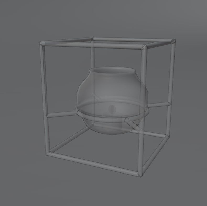 Candle holder 3D model_14