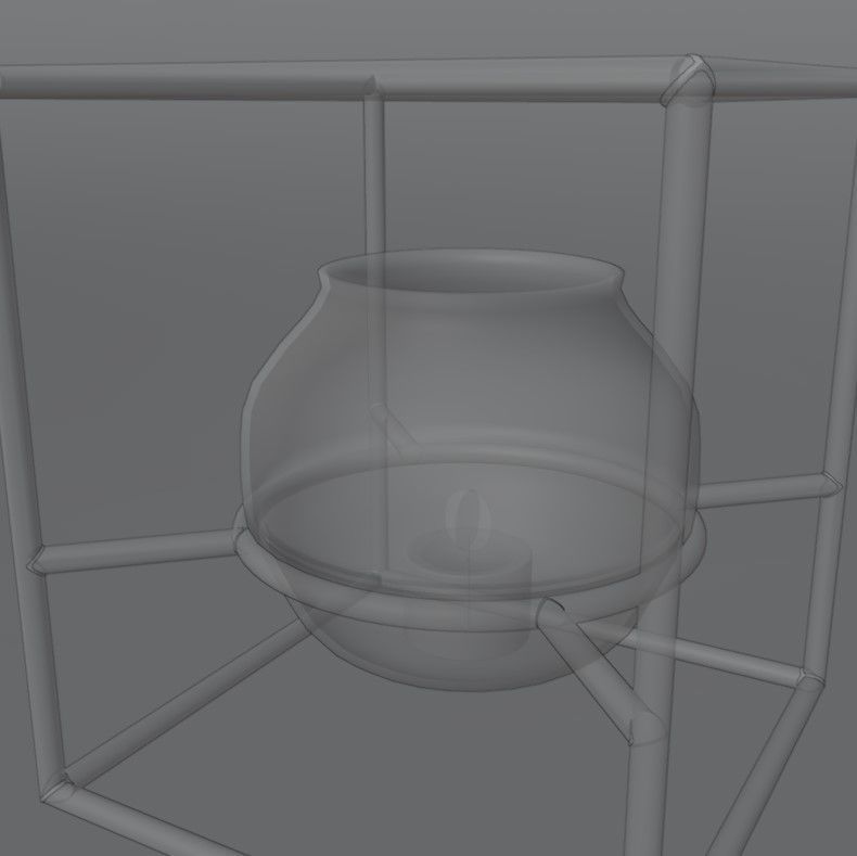 Candle holder 3D model_22