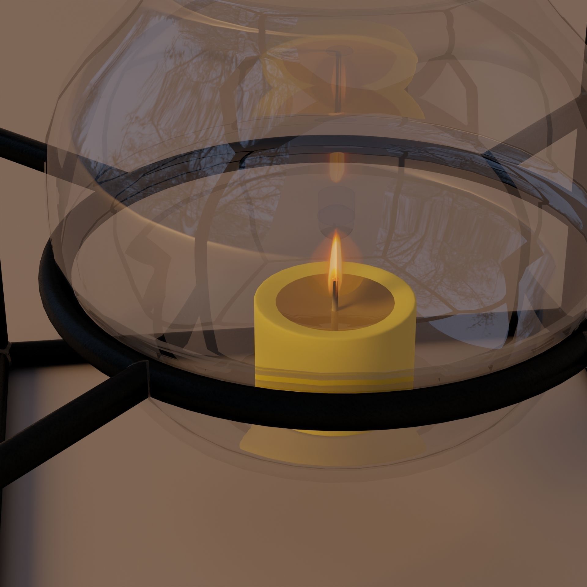 Candle holder 3D model_10