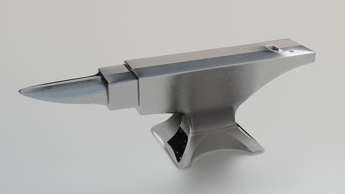 3D Modelled Anvil blender Low-poly 3D model