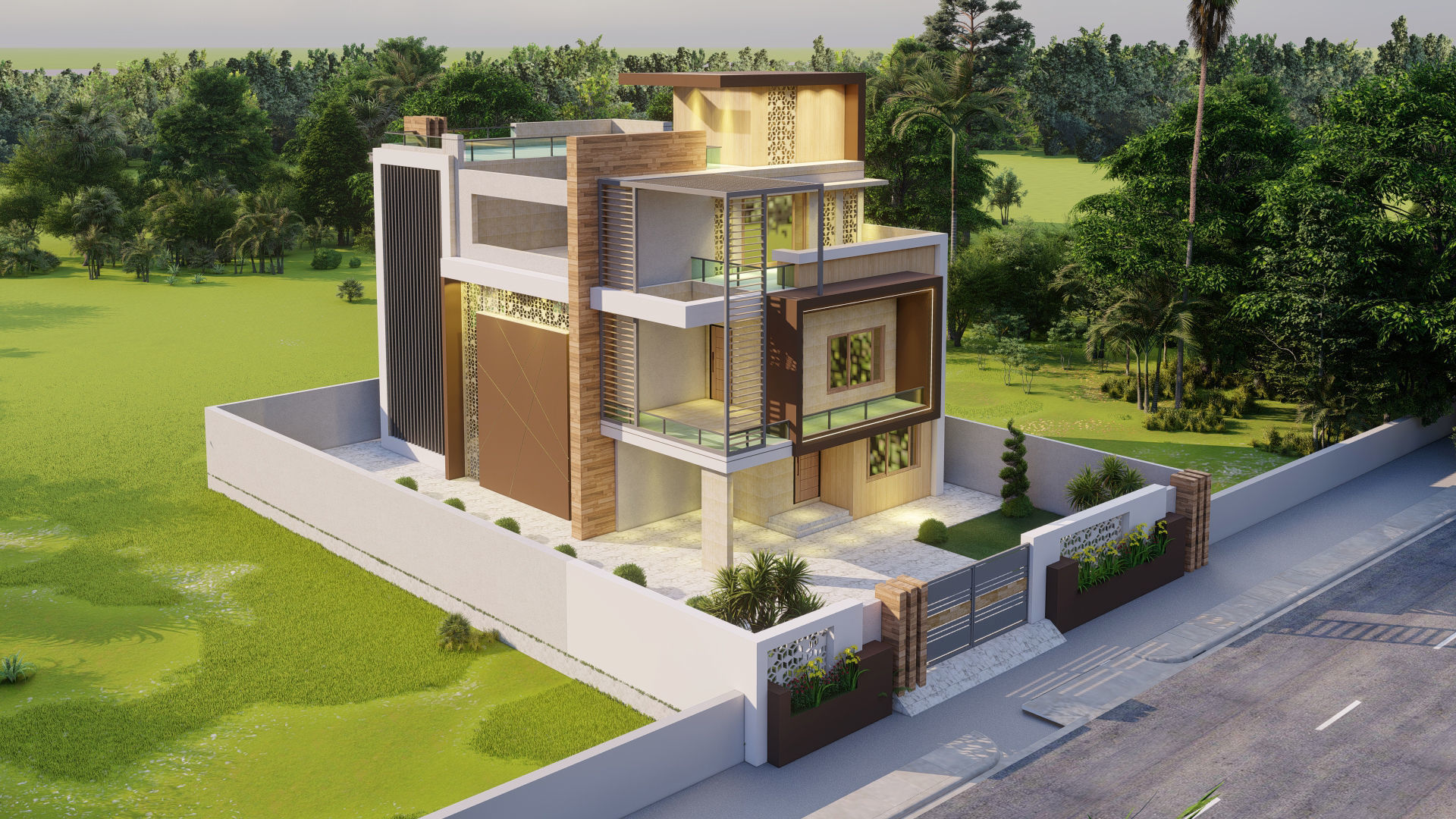 Modern Villa  3D model_6