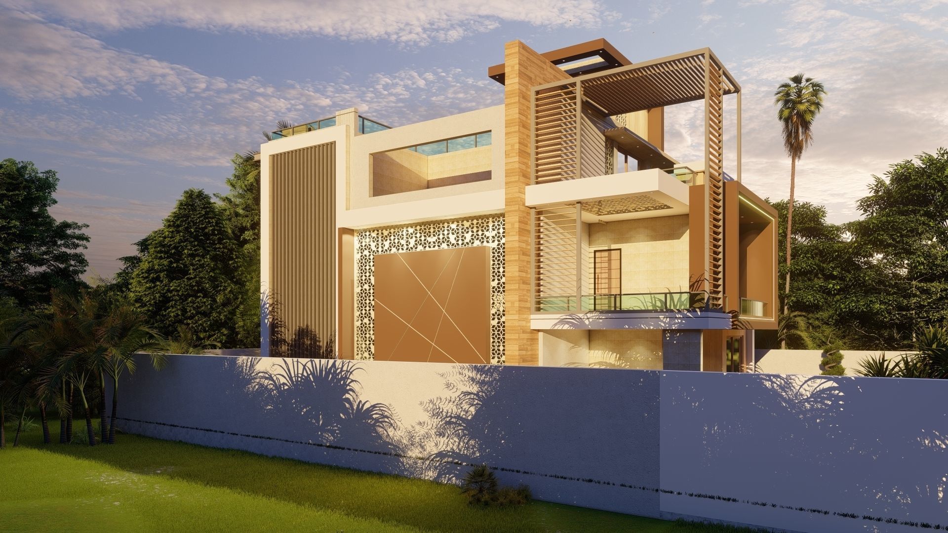 Modern Villa  3D model_3