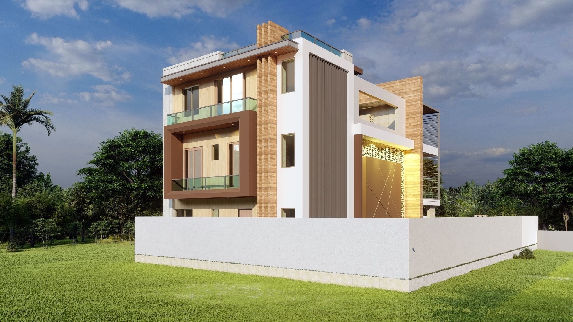 Modern Villa  3D model_5
