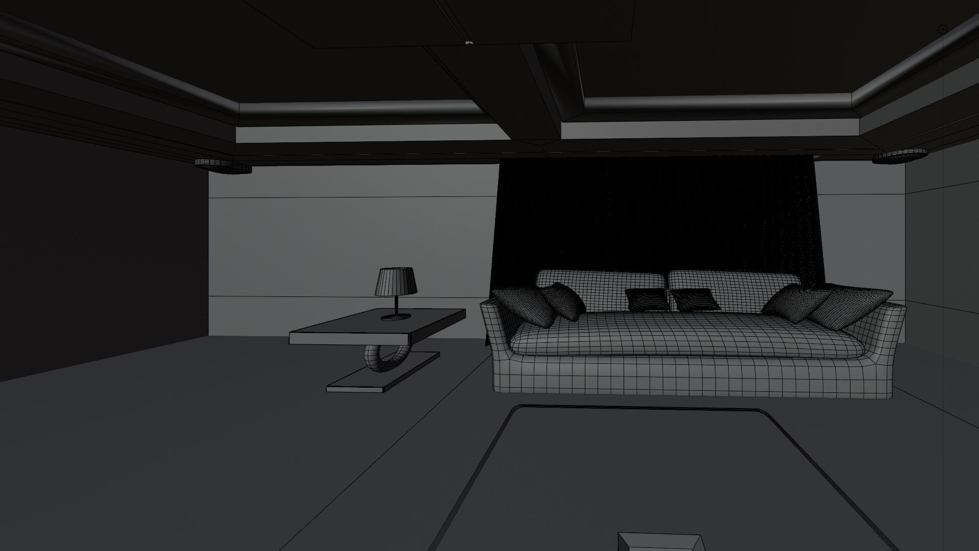 Living room 3D model_8