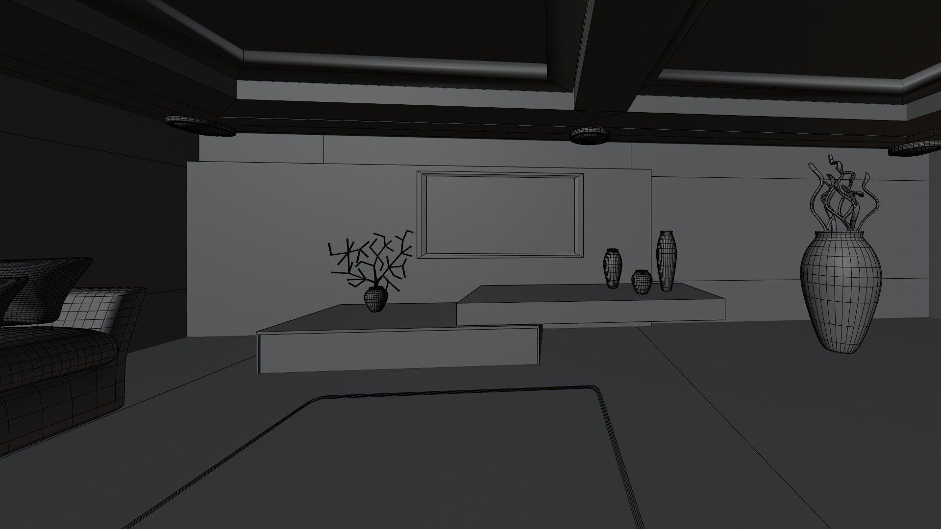 Living room 3D model_6