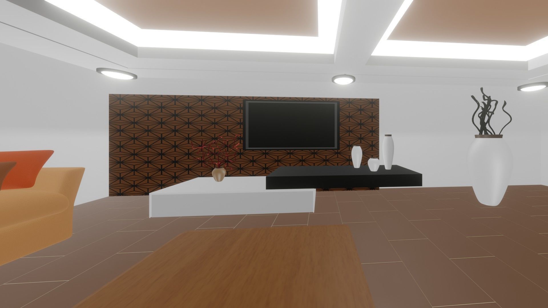 Living room 3D model_5