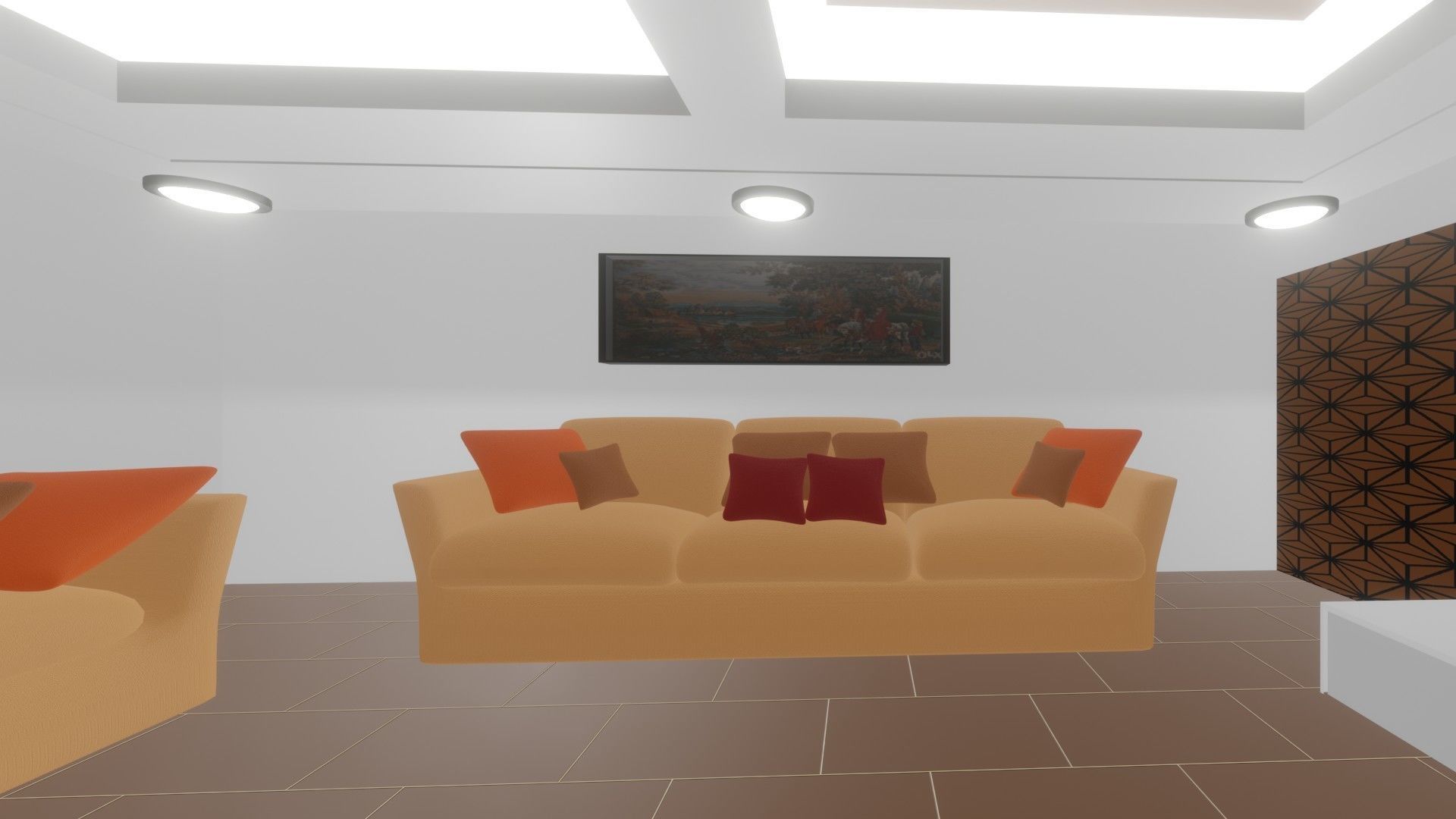 Living room 3D model_9