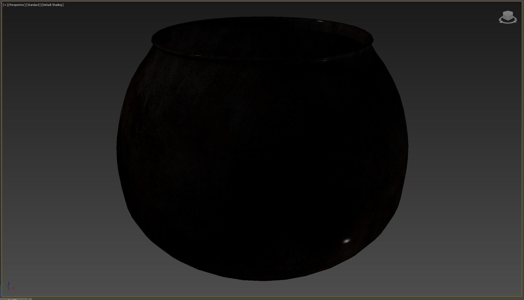 Witchs Cauldron Low-poly 3D model_4
