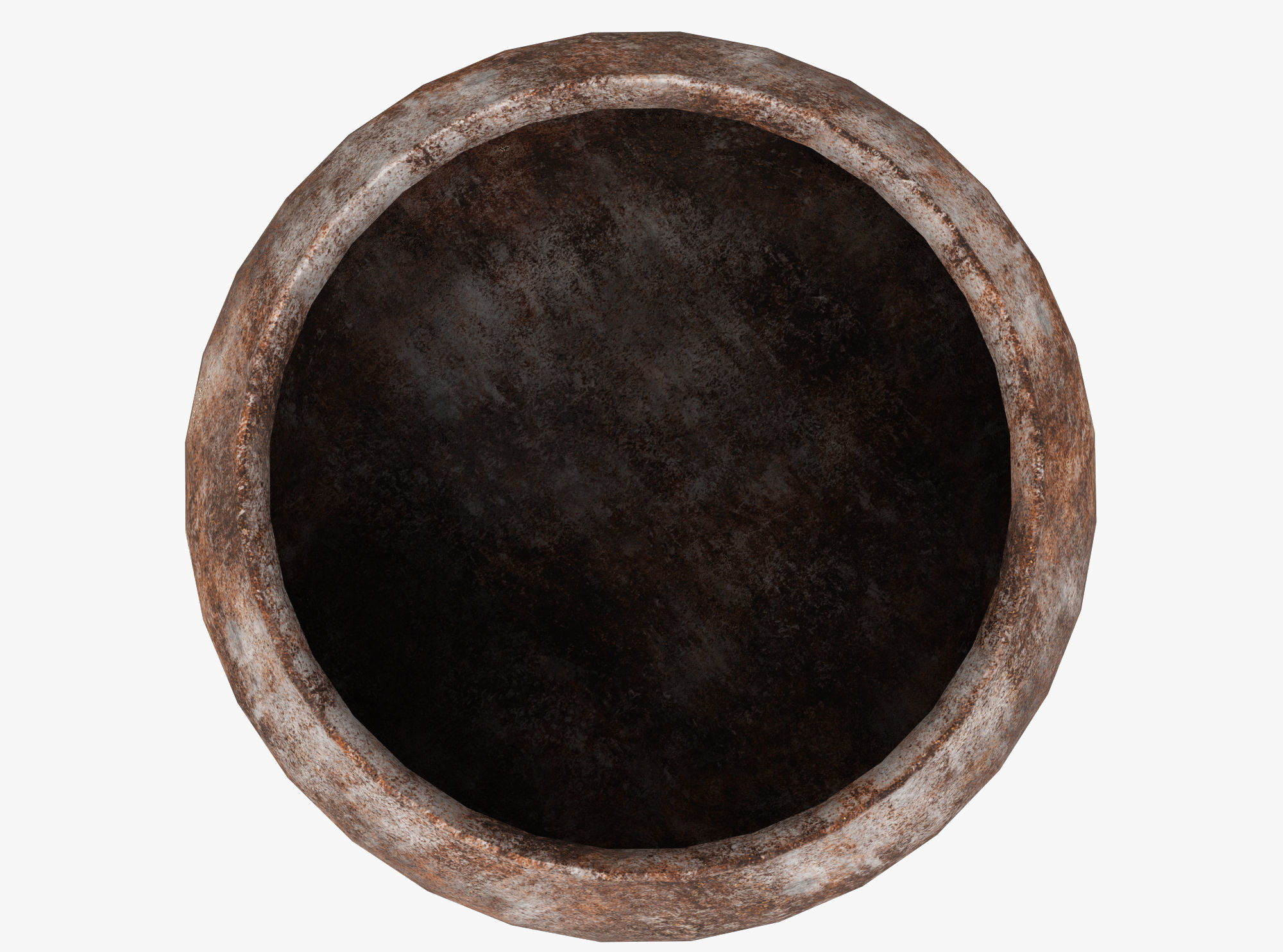 Witchs Cauldron Low-poly 3D model_1