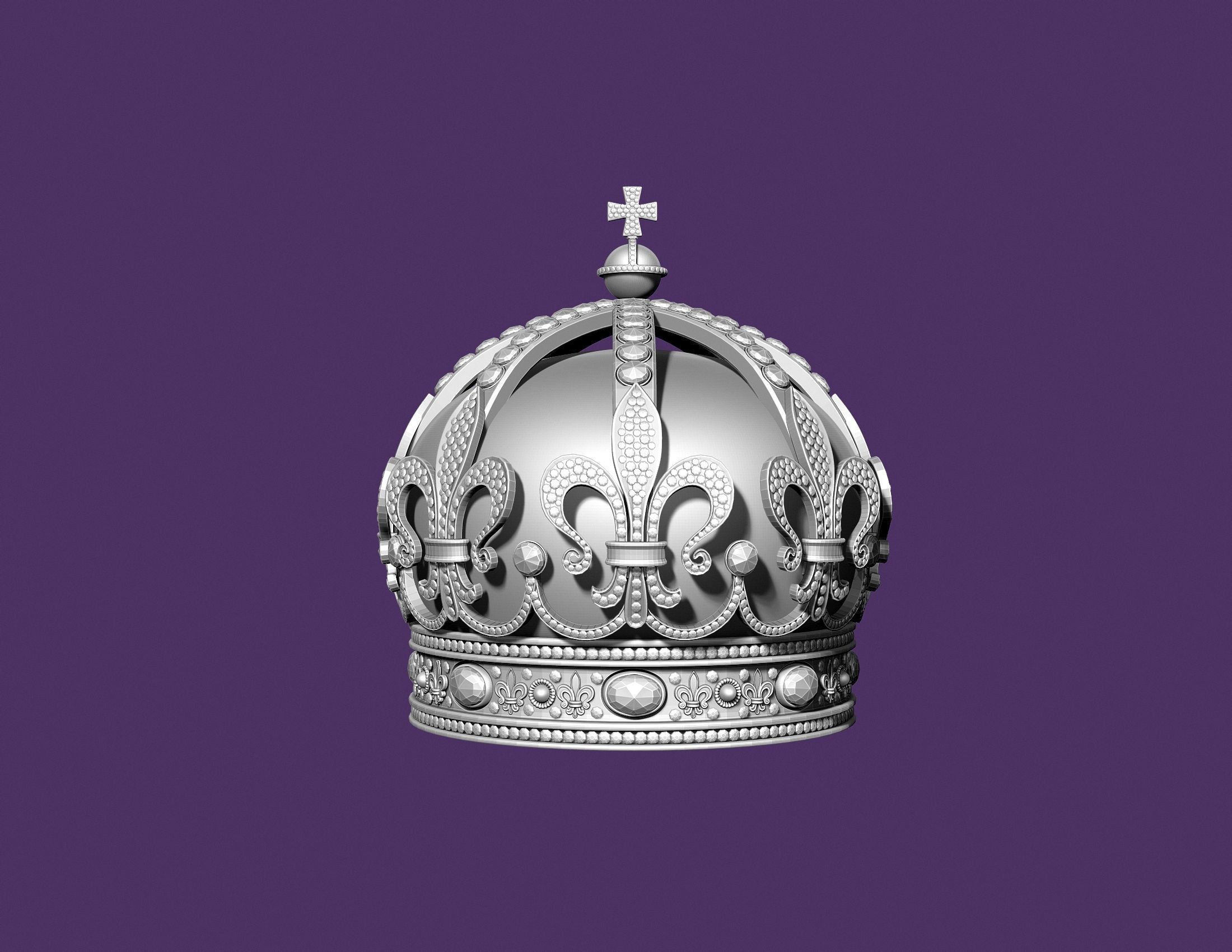 BULGARIAN CROWN 3D print model_9
