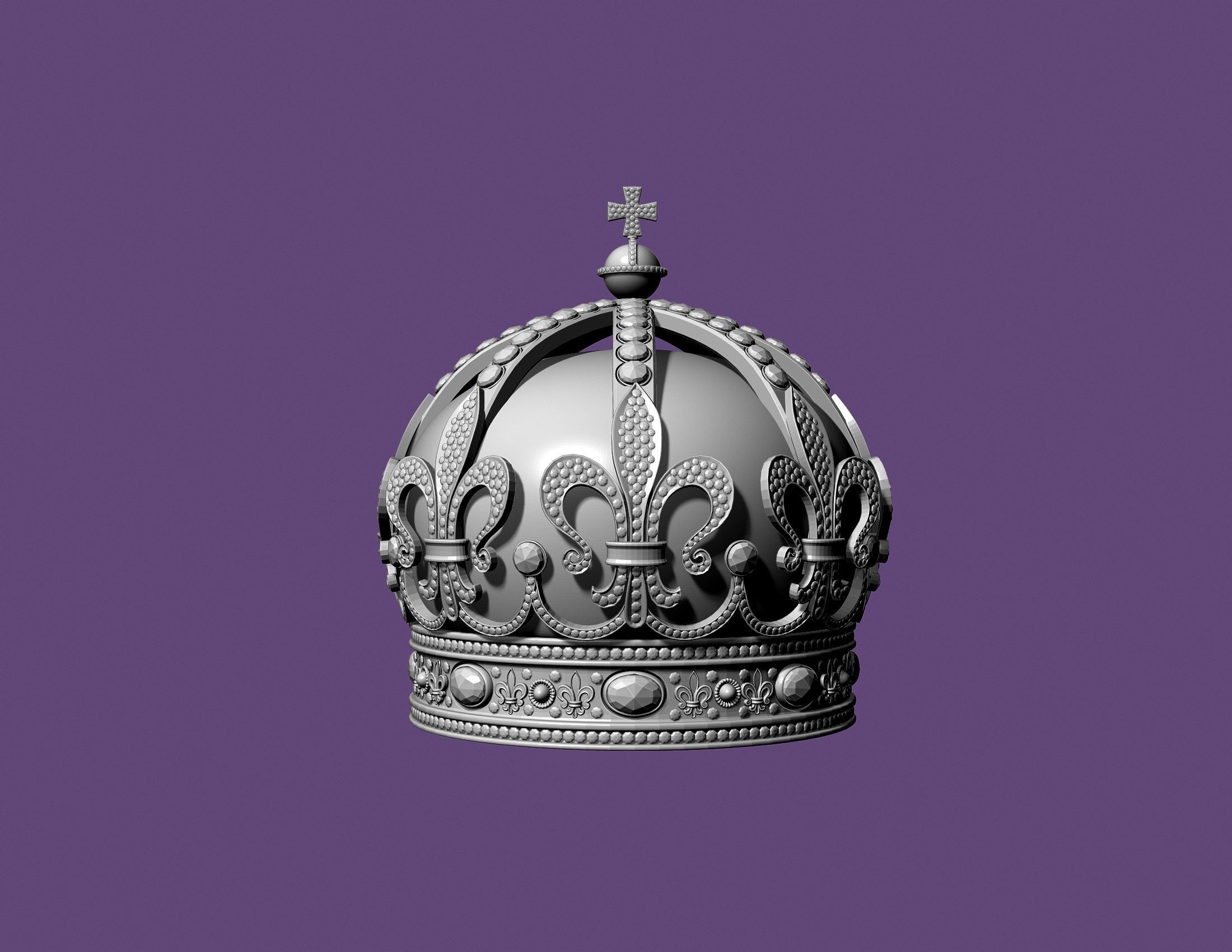 BULGARIAN CROWN 3D print model_2
