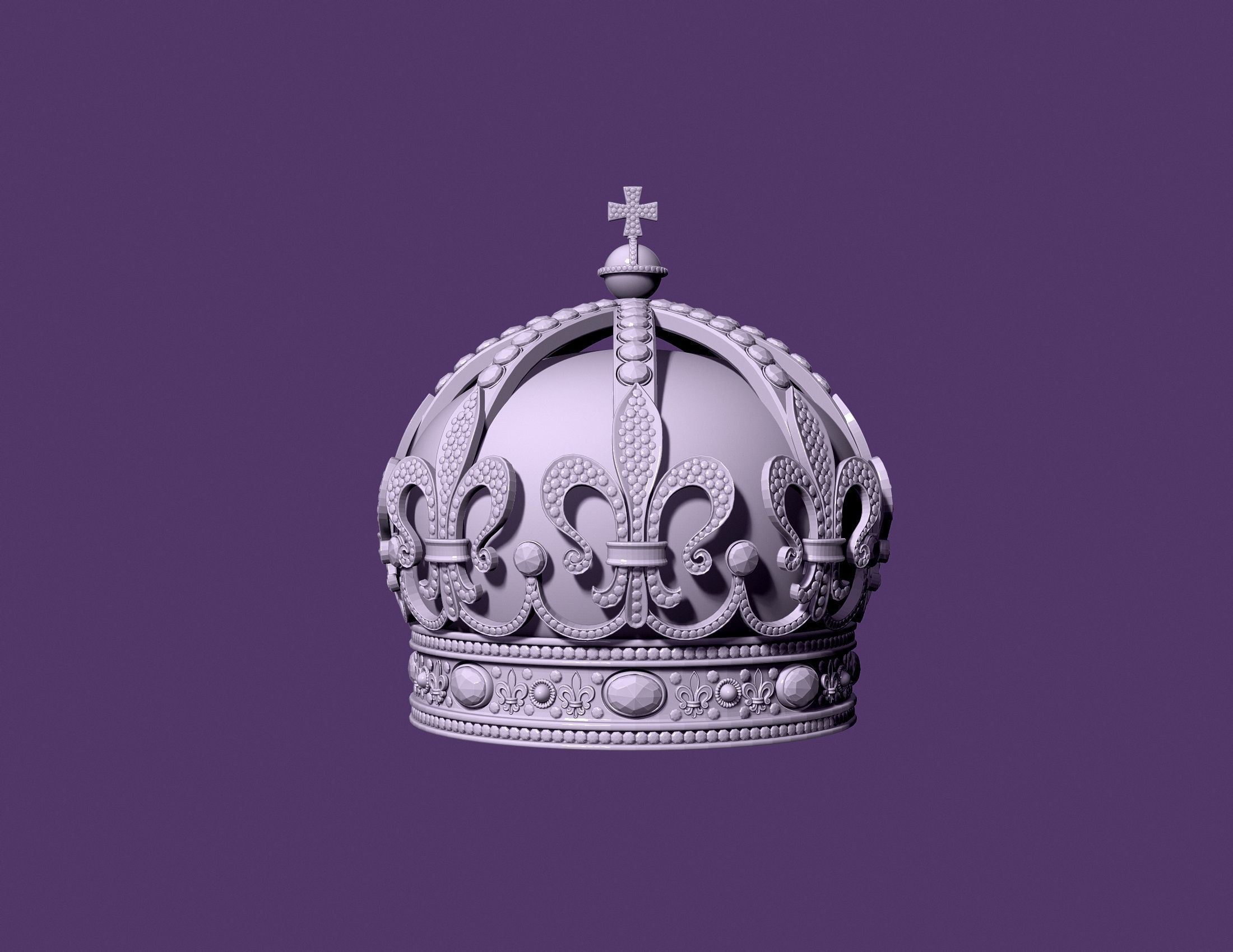 BULGARIAN CROWN 3D print model_1