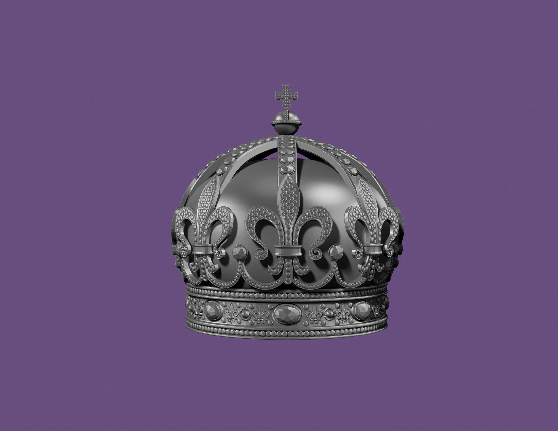 BULGARIAN CROWN 3D print model_10